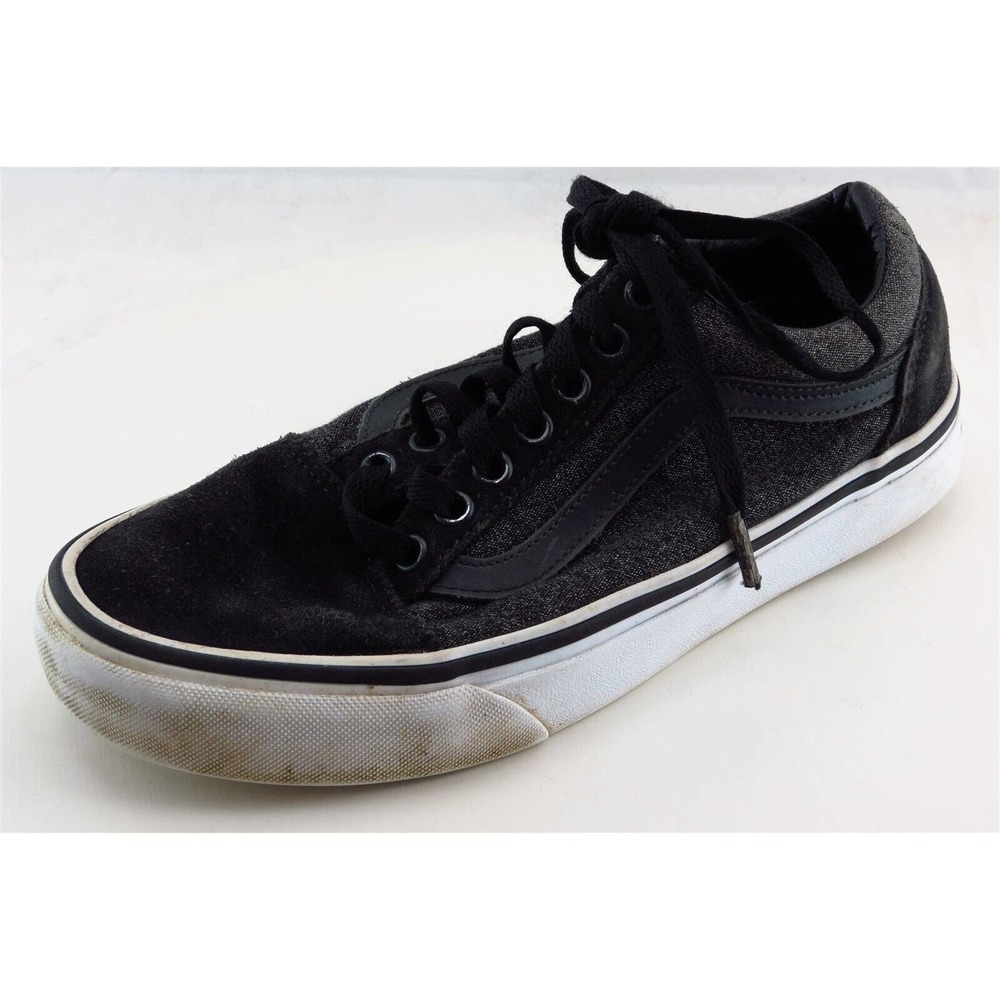 VANS Fashion Sneakers‎ Black Fabric Women 8 Medium